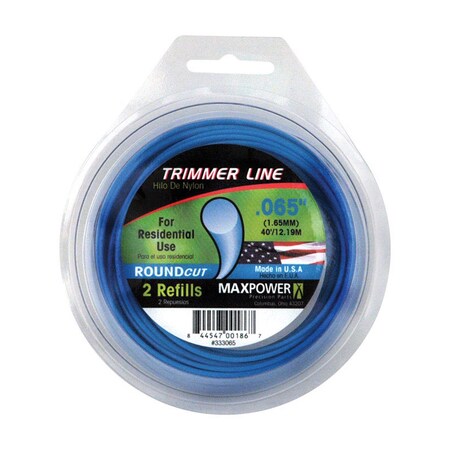 MAXPOWER Trimmer Line .080-Zoll – 340 Fuß Robuste Nylonschnur Für Rasentrimmer